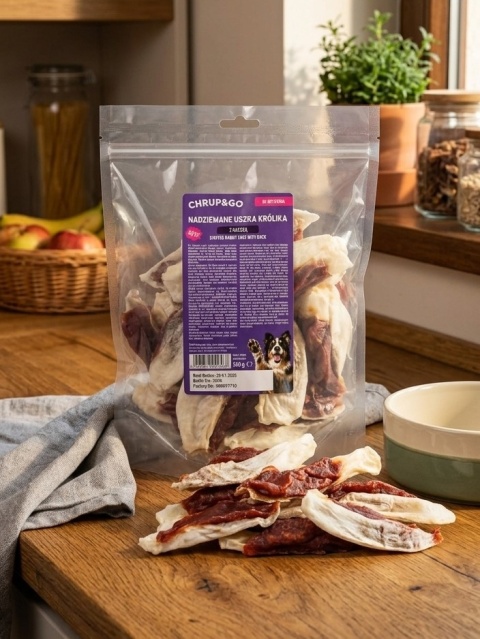 Nadziewane uszka królika-500g