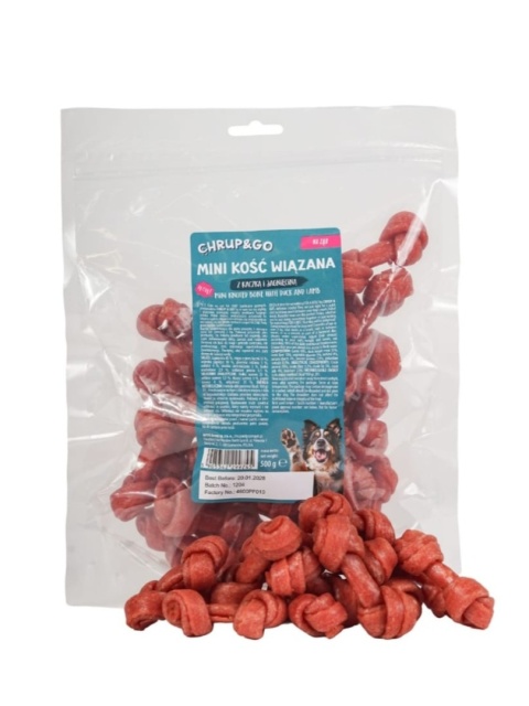Mini kość wiązana z piersią kaczki-500g