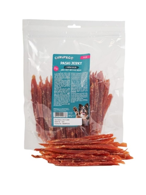 Paski jerky z piersią kaczki-500g