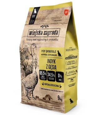 Karma sucha dla psa INDYK z GĘSIĄ 9kg